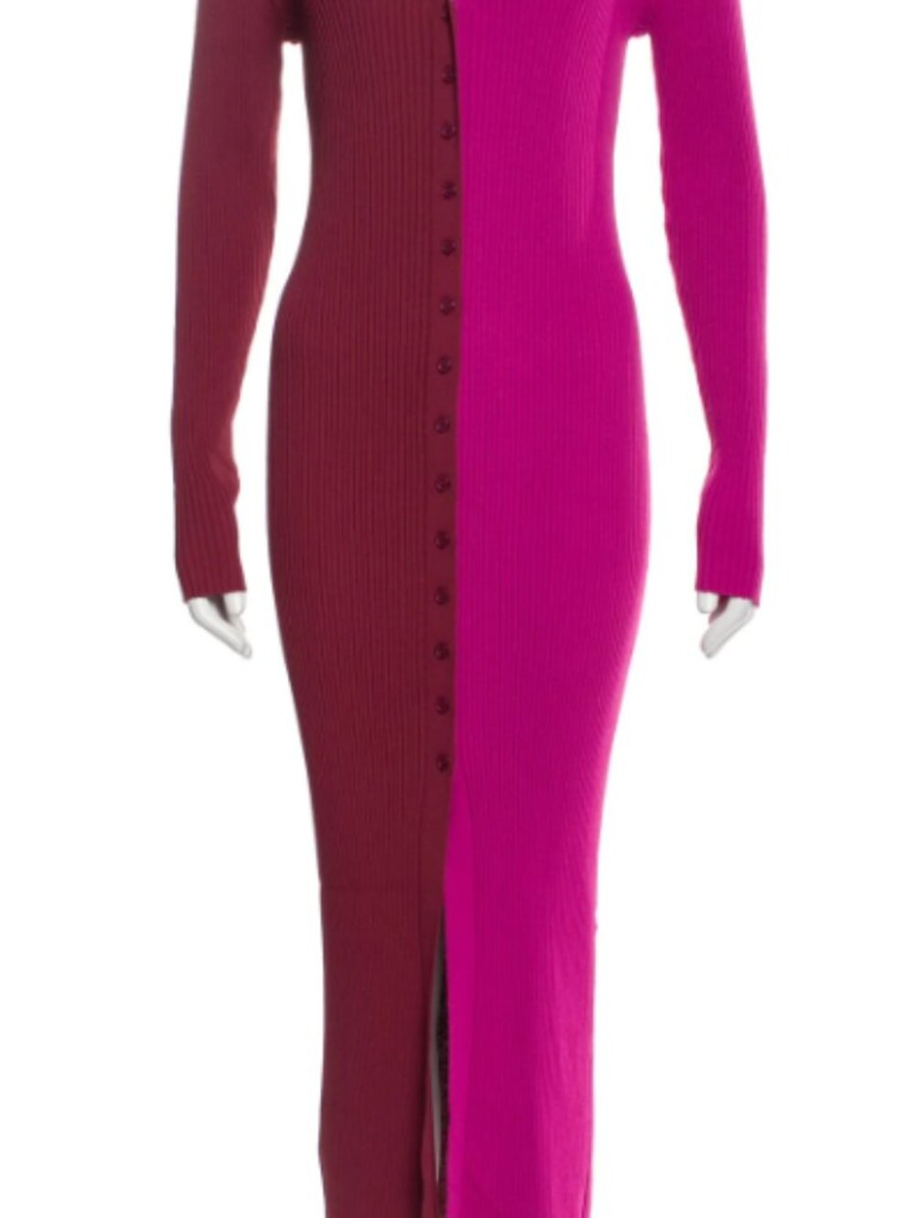 Staud Colorblock Pattern Long Dress - Picture 2 of 2